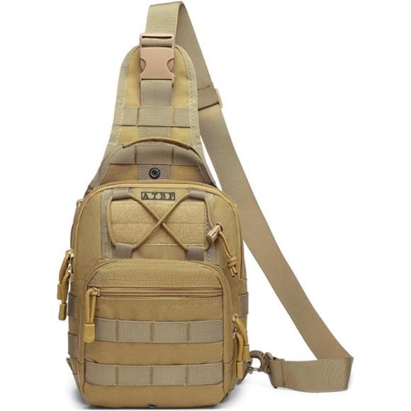 ATBP Small Tactical Sling Backpack Bag Pack for Men Military Shoulder Bag Molle - Picture 1 of 7